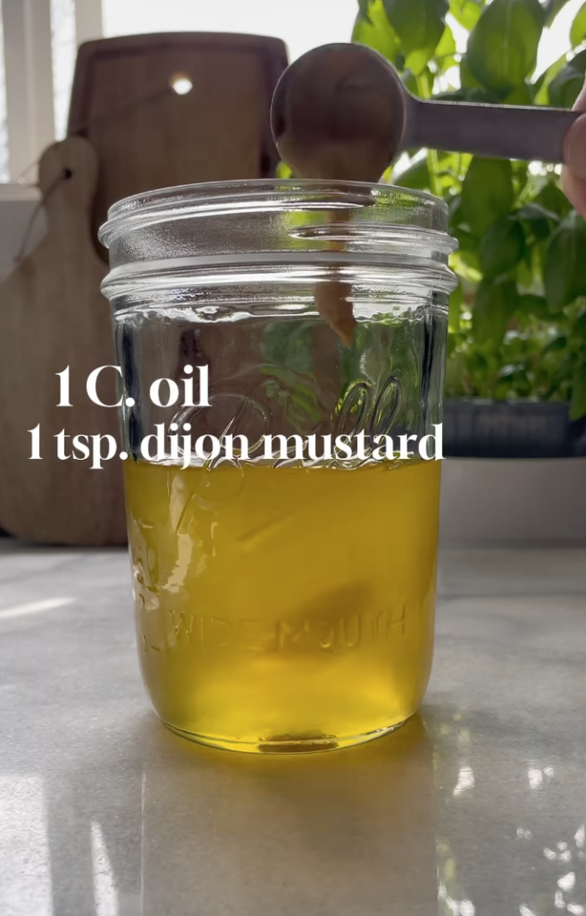 Blending homemade mayo
